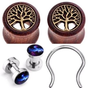 Tree of Life Wood Galaxy Space Metal Tunnels 0g